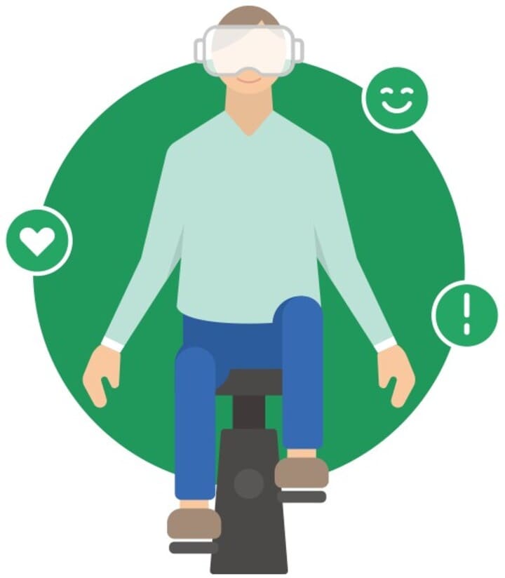 リハビリツール「RehaVR」イラスト