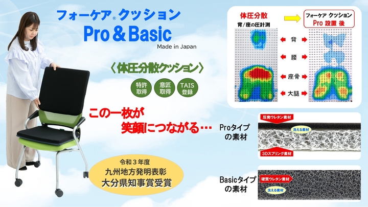 フォーケア®クッションPro&Basic 体圧分散クッション