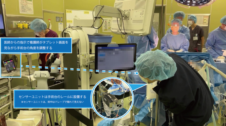 ベッド角度モニターロガー使用画像