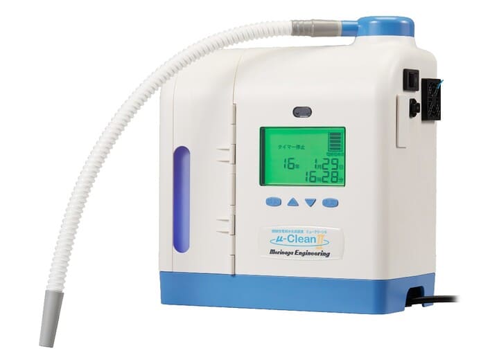 微酸性電解水を生成する装置「ミュークリーンⅡ」