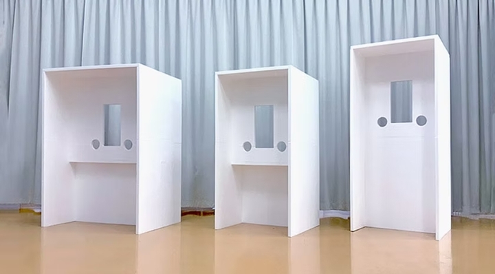 PCR検査用簡易BOXの写真